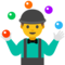 Person Juggling emoji on Google